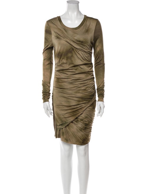 Isabel Marant Silk Mini Dress Green