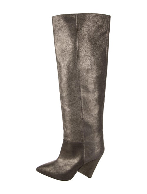 Isabel Marant Leather Boots Silver