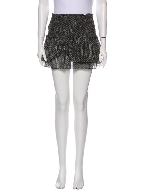 Isabel Marant Silk Mini Skirt Black