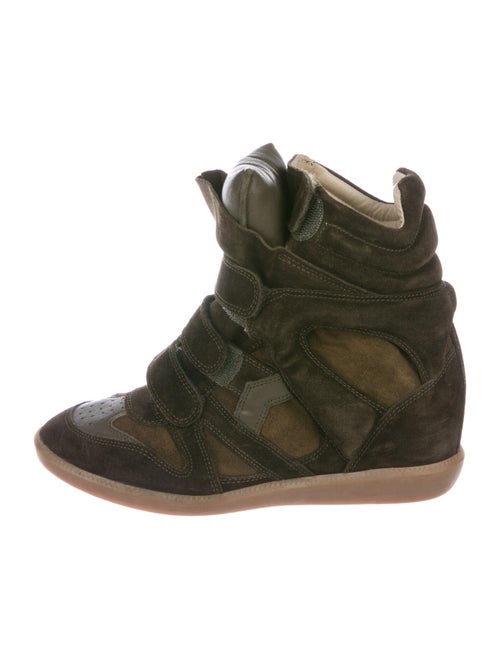 Isabel Marant Beckett Wedge Sneakers Brown