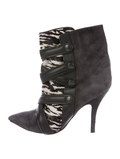 Isabel Marant Suede Leather Trim Embellishment Boo