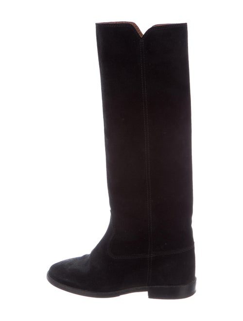 Isabel Marant Suede Riding Boots Black