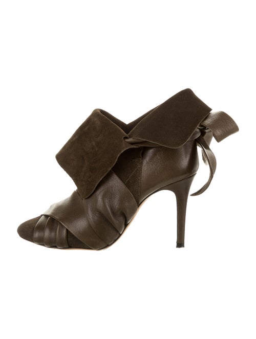 Isabel Marant Leather Boots Green