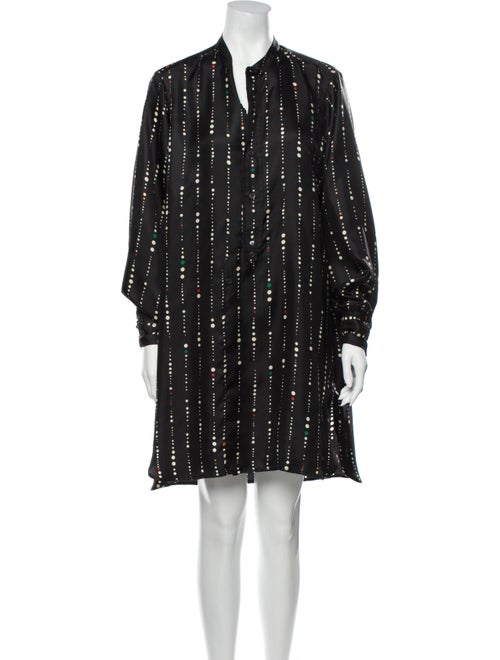 Isabel Marant Silk Mini Dress Black