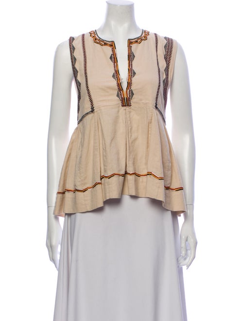 Isabel Marant V-Neck Sleeveless Top