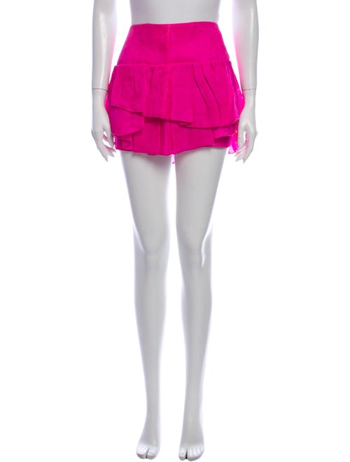 Isabel Marant Silk Mini Skirt Pink