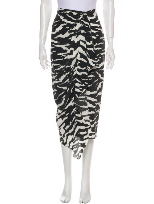 Isabel Marant Silk Midi Length Skirt w/ Tags Black