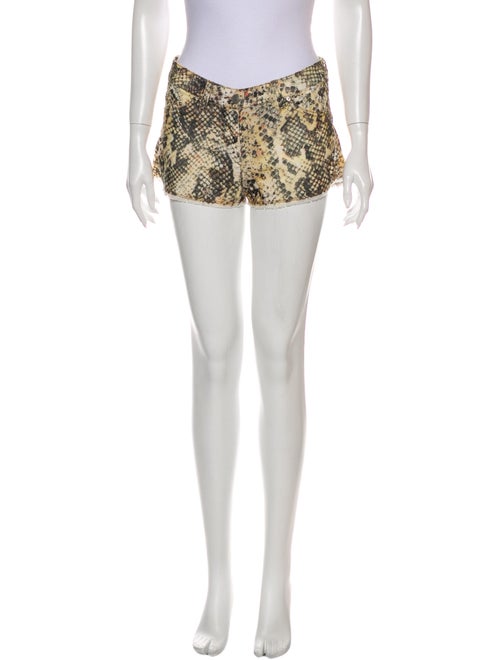 Isabel Marant Animal Print Mini Shorts