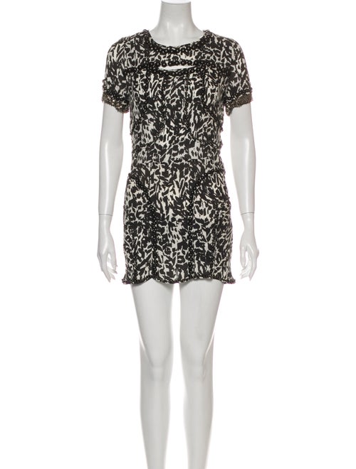 Isabel Marant Silk Mini Dress Black