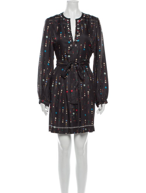 Isabel Marant Silk Mini Dress Black