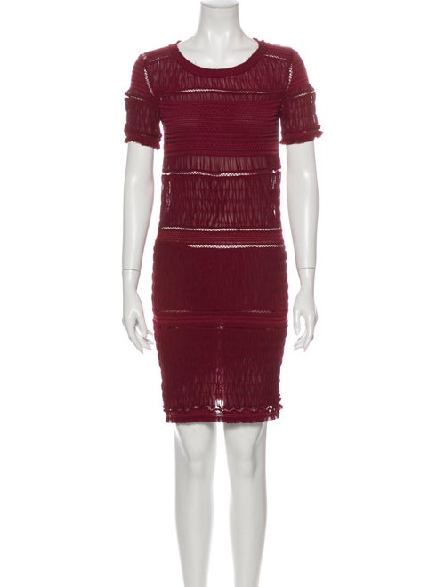 Isabel Marant Silk Mini Dress Red