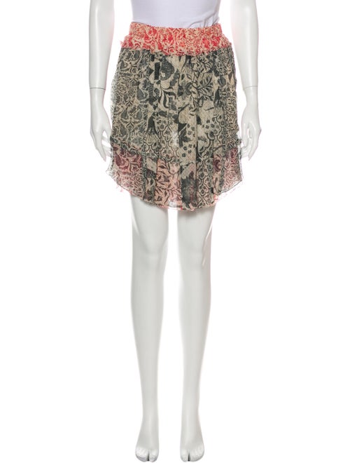 Isabel Marant Silk Mini Skirt Black