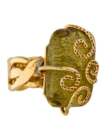 Isabel Canovas Vintage Resin Cocktail Ring