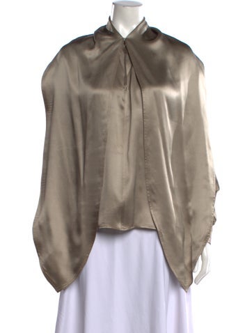 Pre-owned Isaac Mizrahi Silk Sleeveless Top In Neutrals