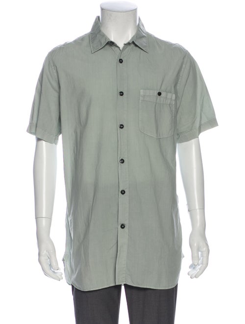 Stone Island Short Sleeve Dress Shirt Green