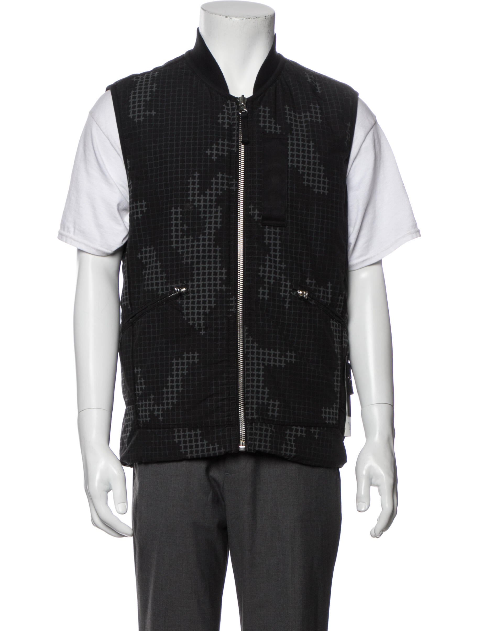 Stone Island Full Compact Ripstop SI Check Grid Camo Plaid Print 