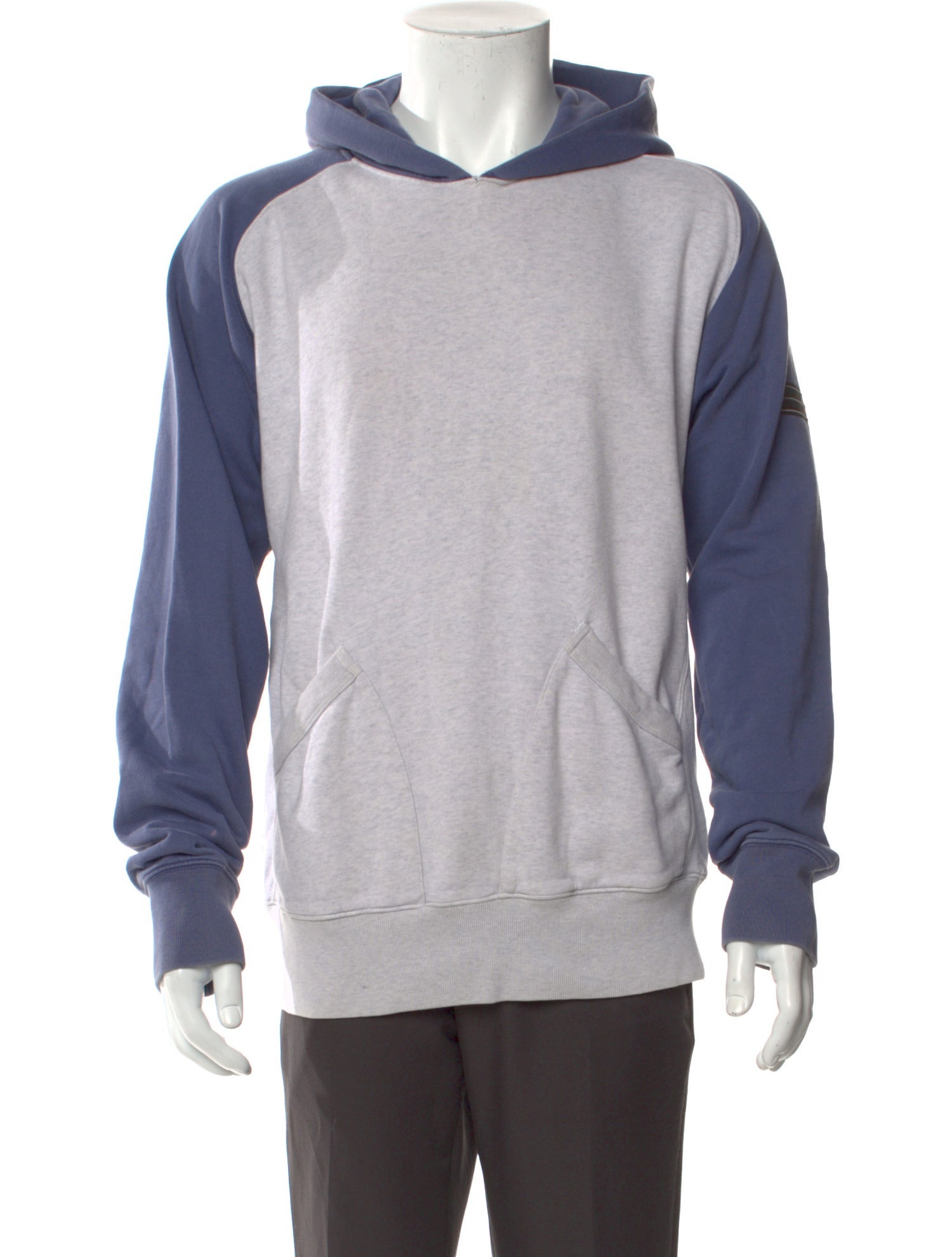 Stone Island Colorblock Pattern Crew Neck Hoodie