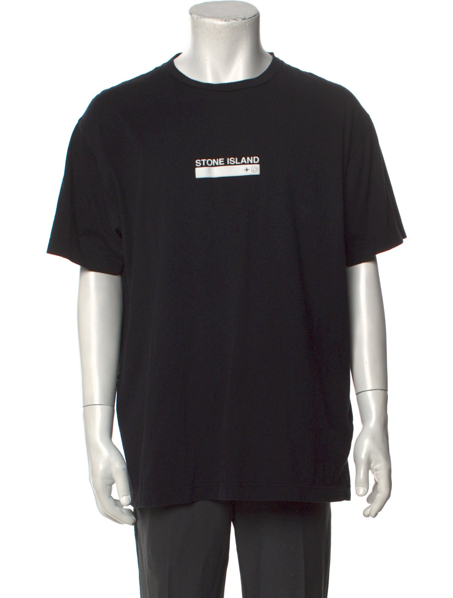 Stone Island Logo Print Graphic Print T-Shirt