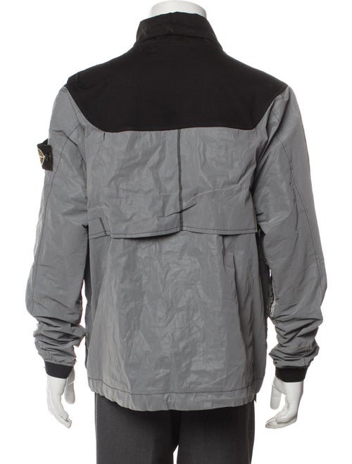 Stone Island Colorblock Pattern Denim Jacket