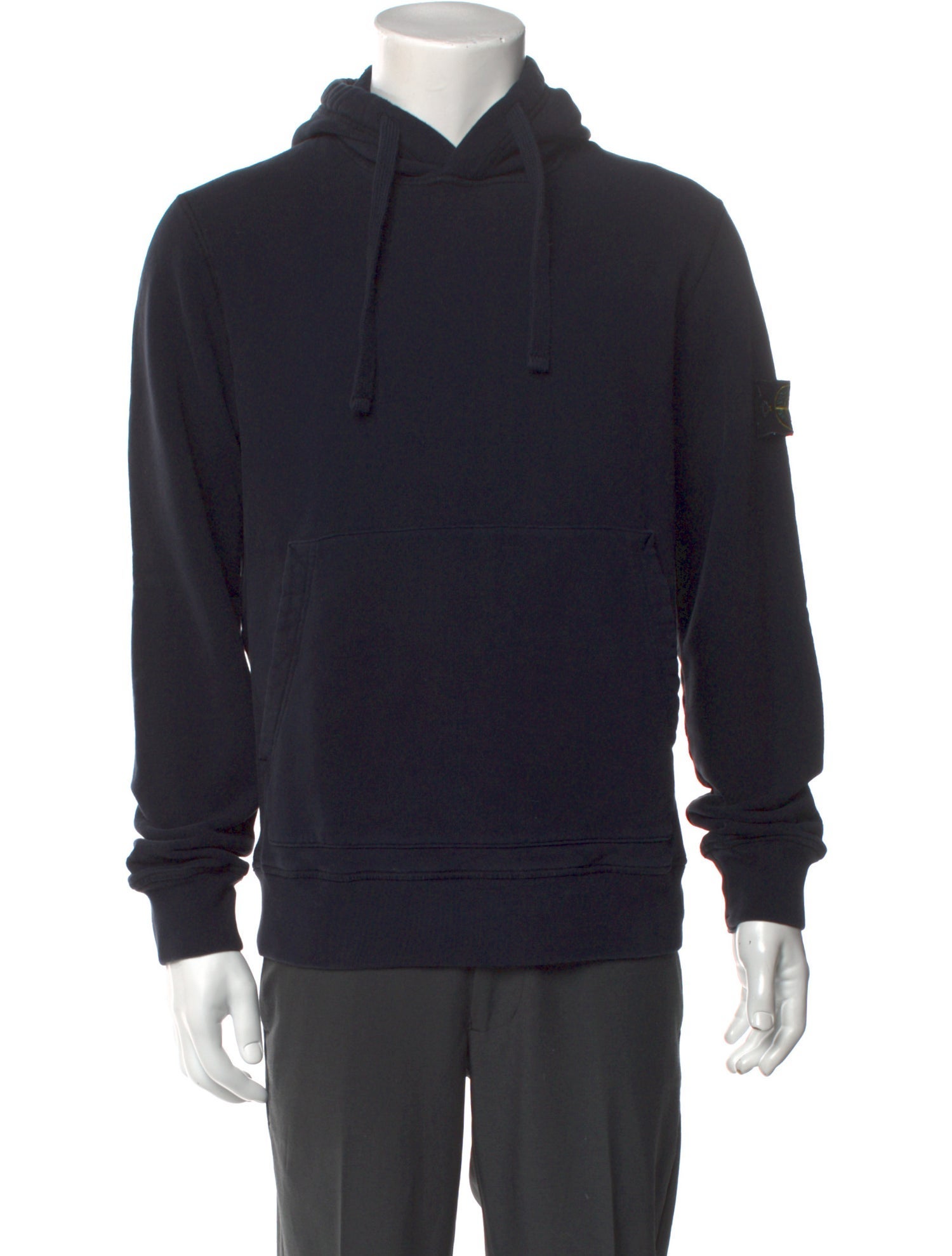 Stone Island V-Neck Long Sleeve Hoodie