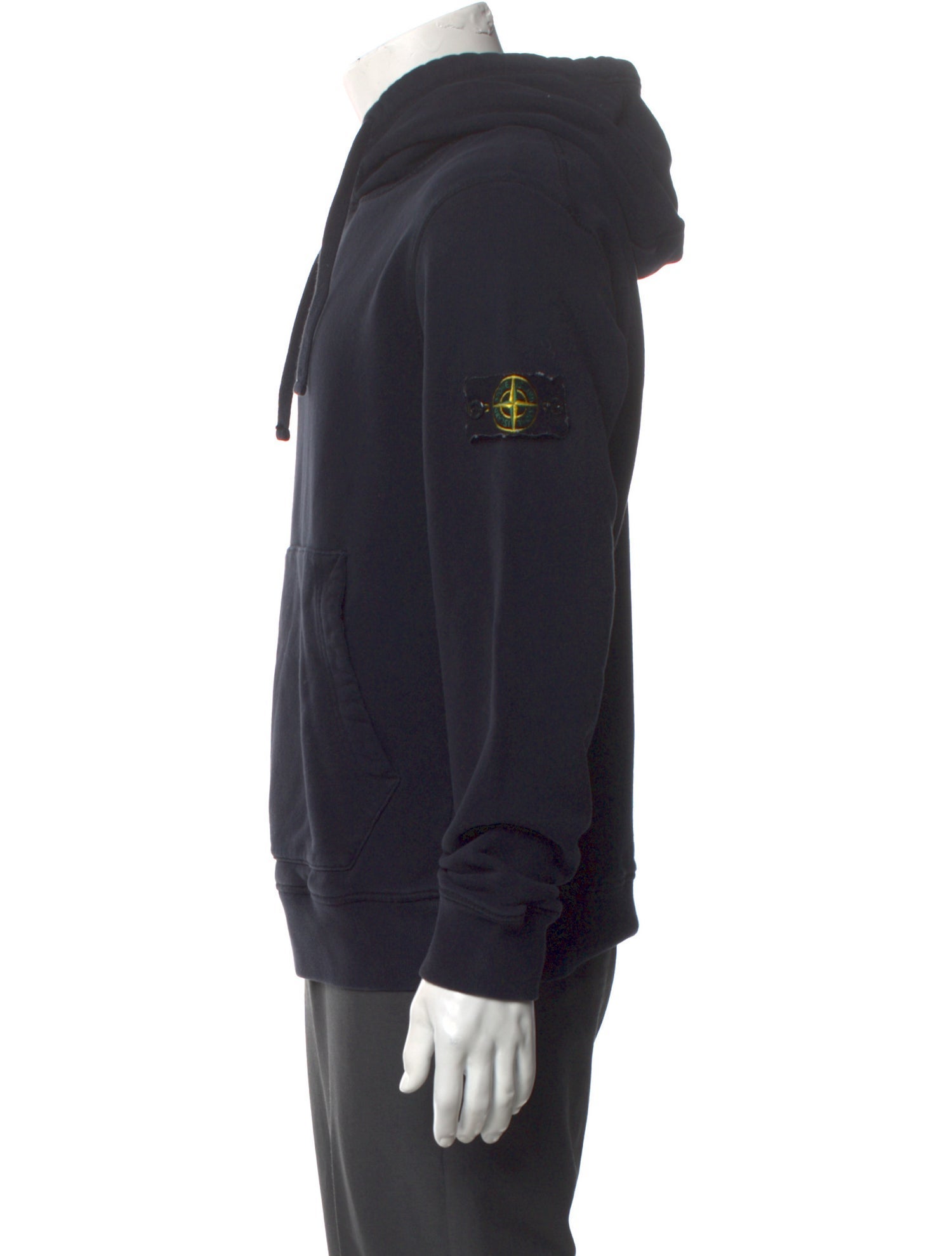Stone Island V-Neck Long Sleeve Hoodie