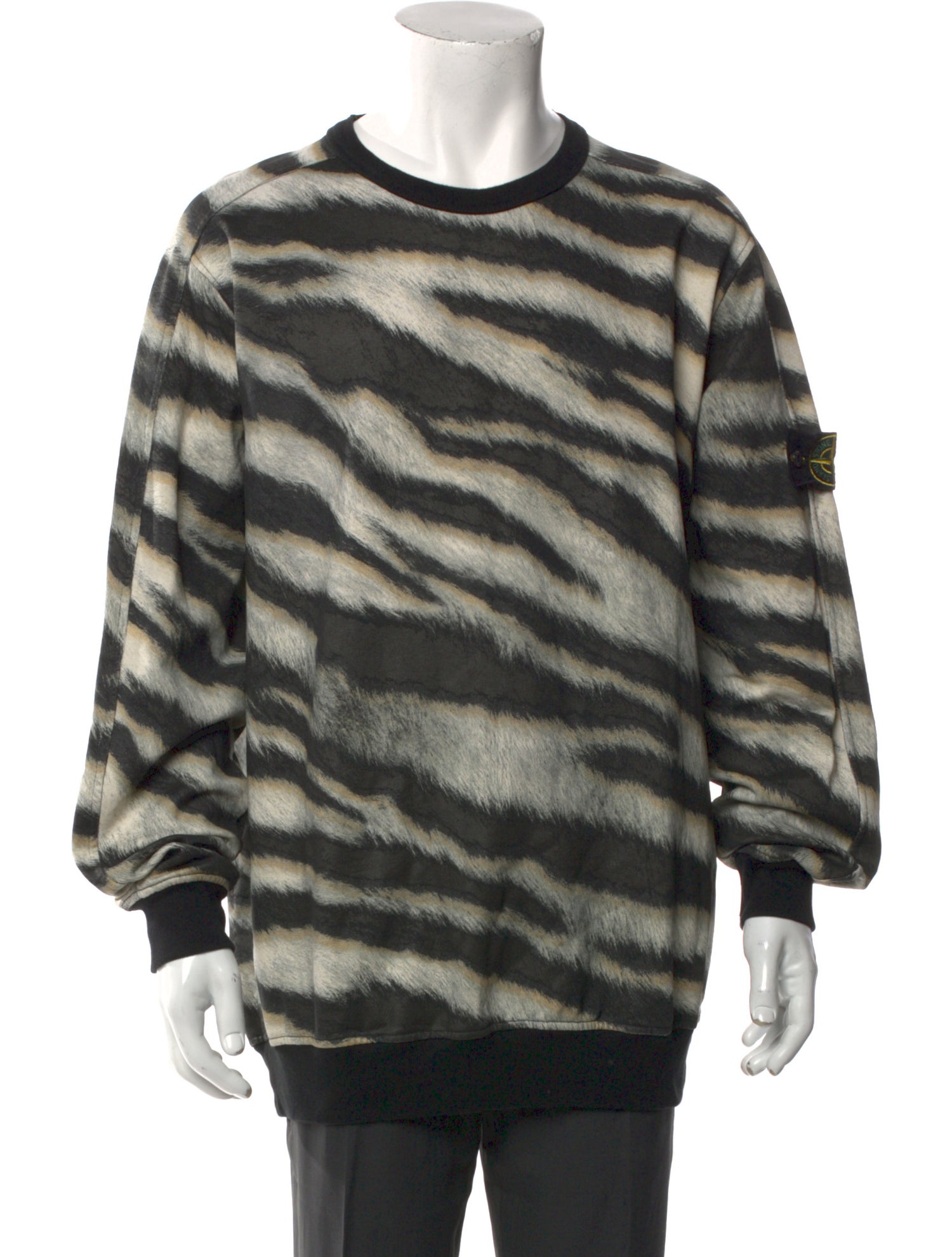 Stone Island Wool Printed Sweatshirt