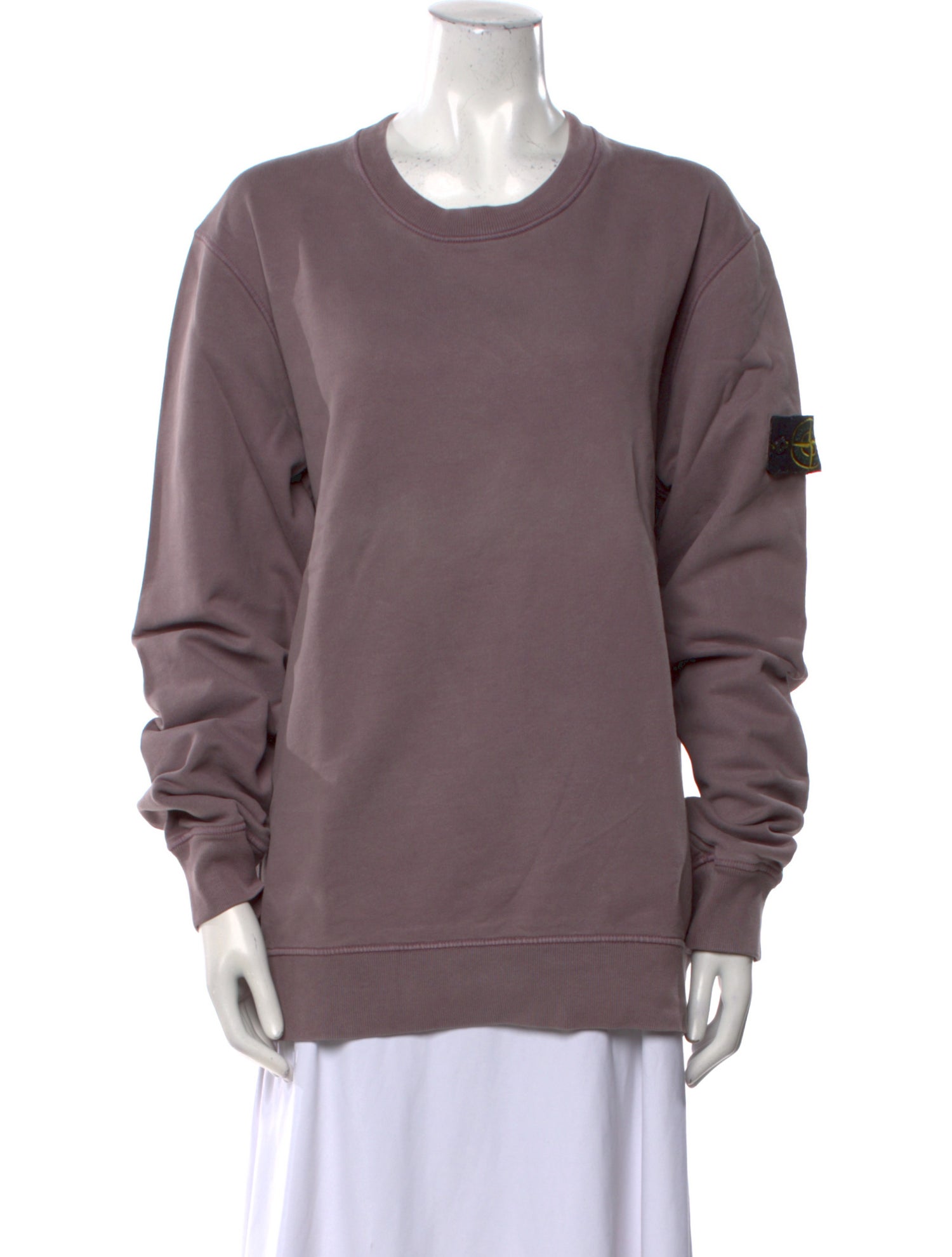 Stone Island Crew Neck Long Sleeve Sweatshirt