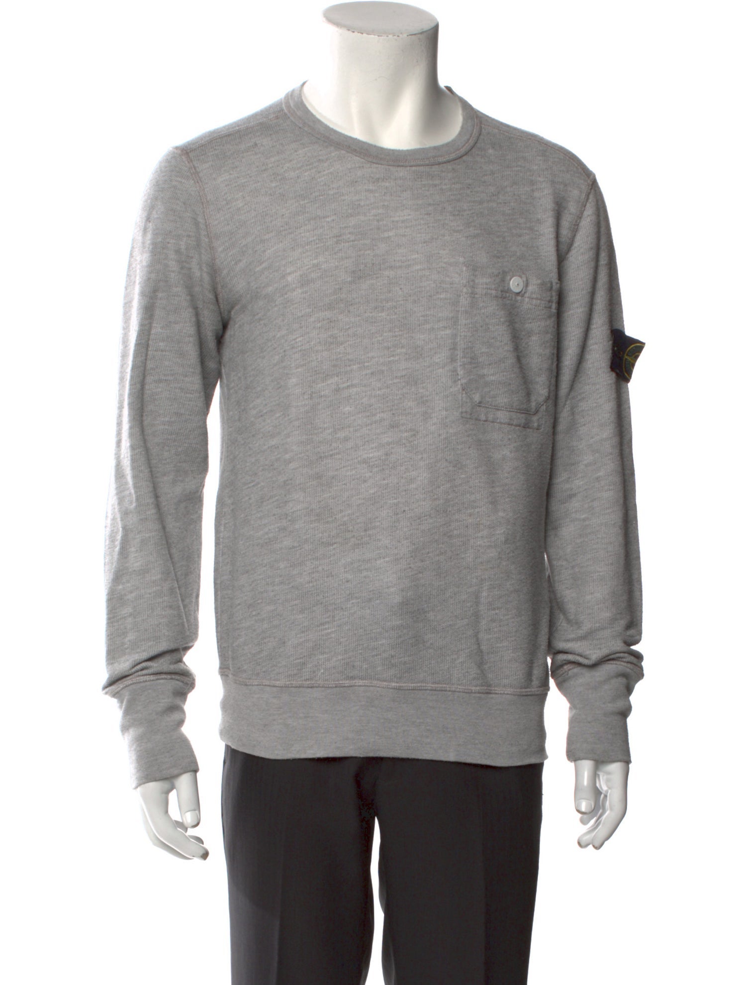 Stone Island Crew Neck Long Sleeve T-Shirt