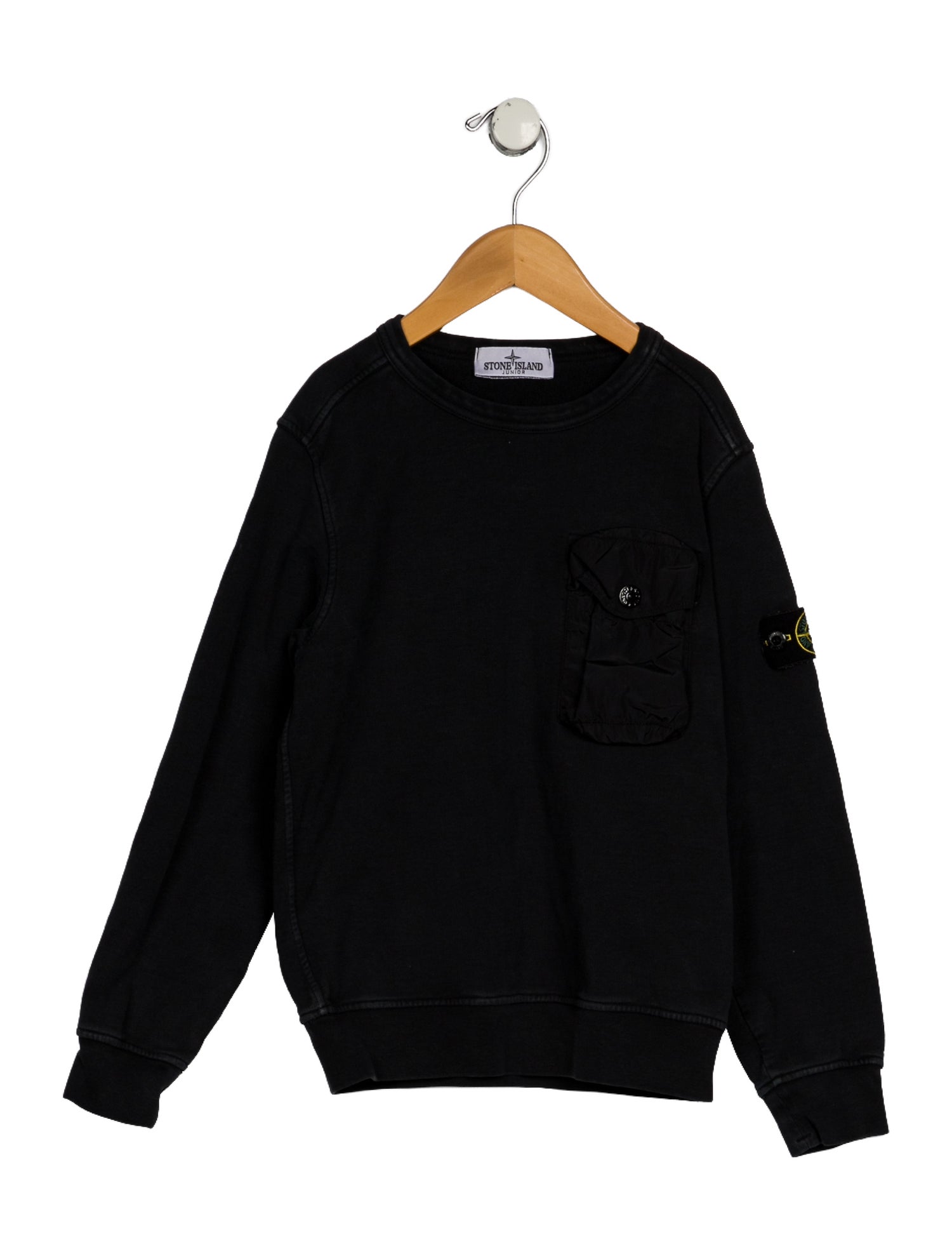 Stone Island Stone Island Boys' Solid Crew Neck Sweatshirt