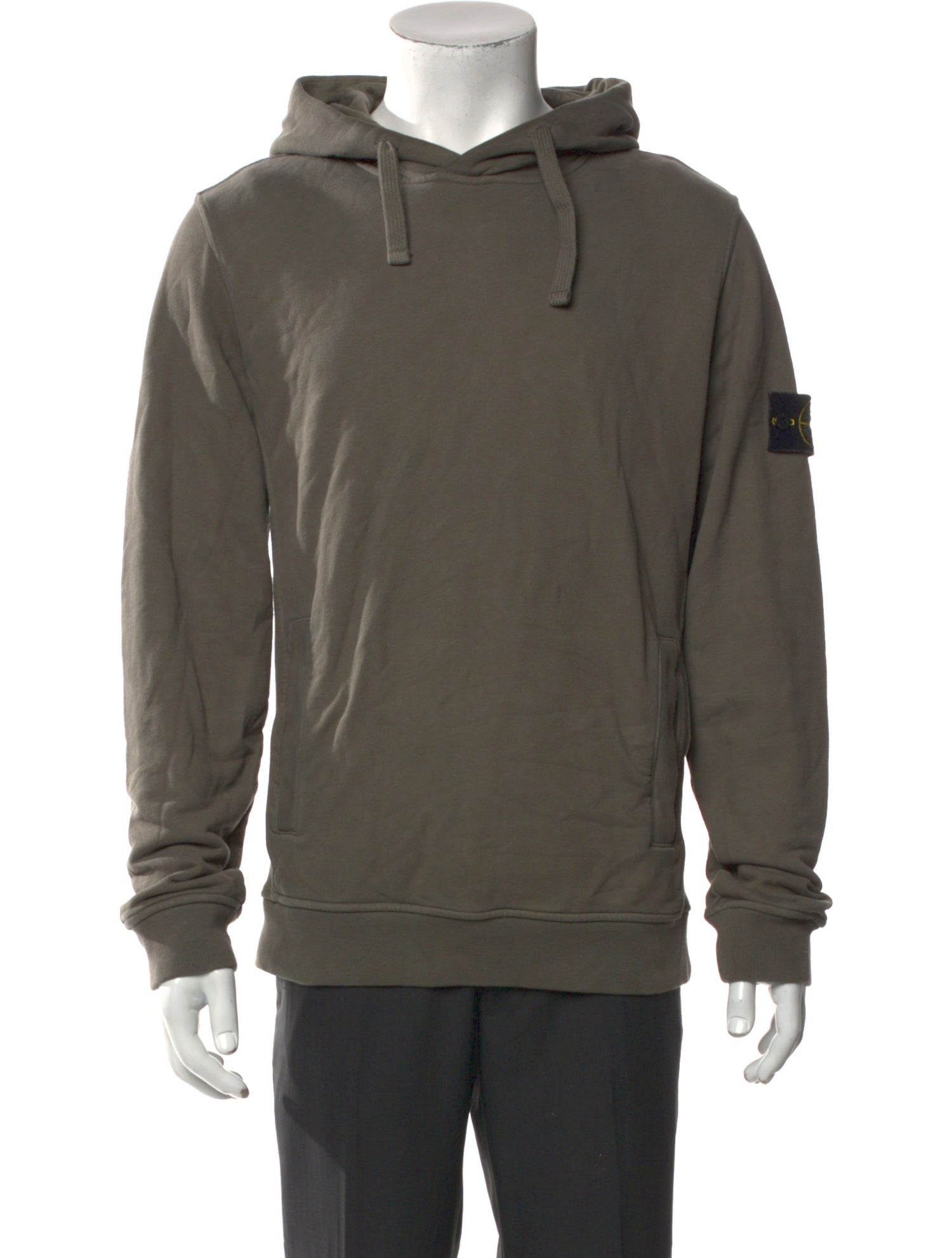 Stone Island V-Neck Long Sleeve Hoodie