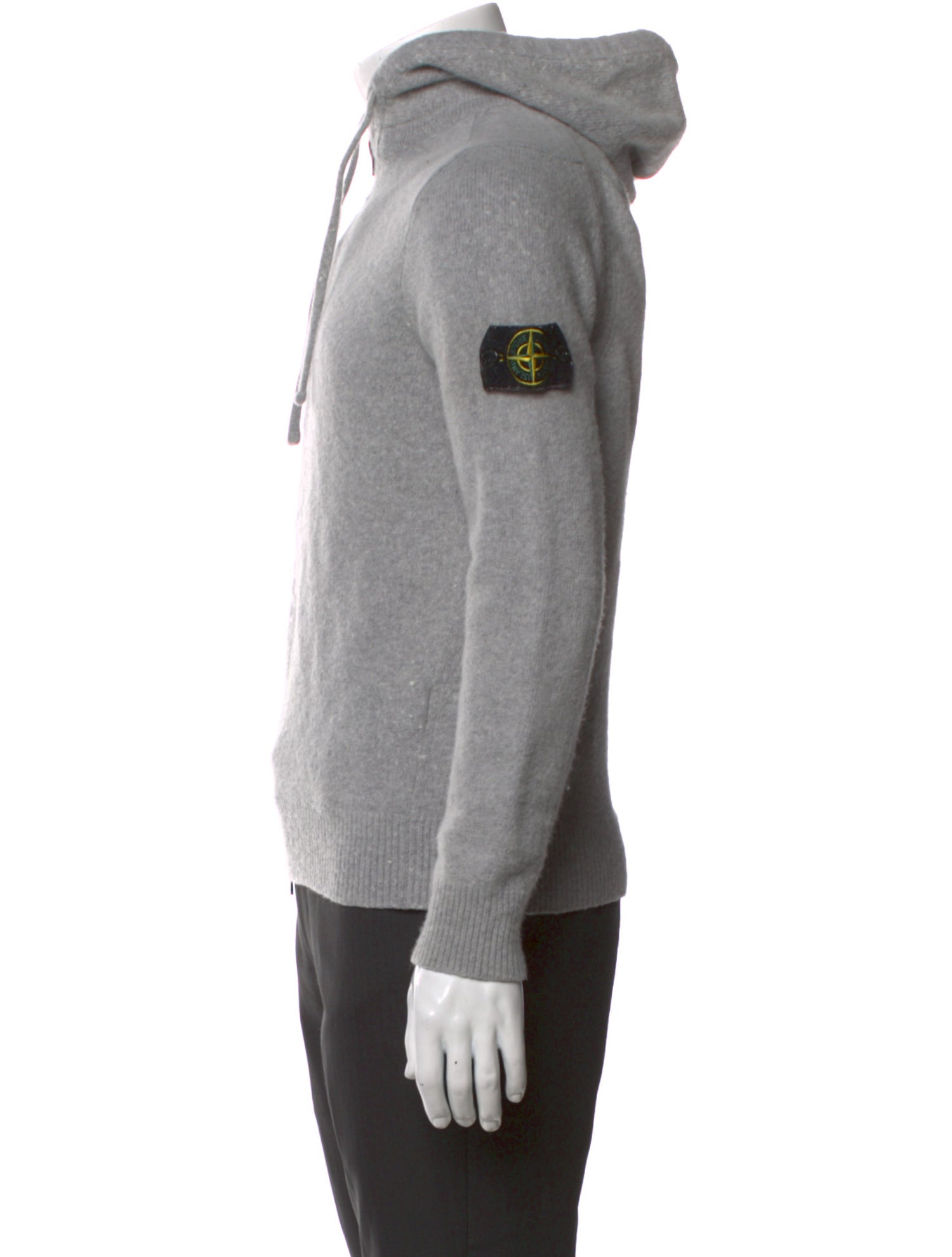 Stone Island Wool Mock Neck Cardigan