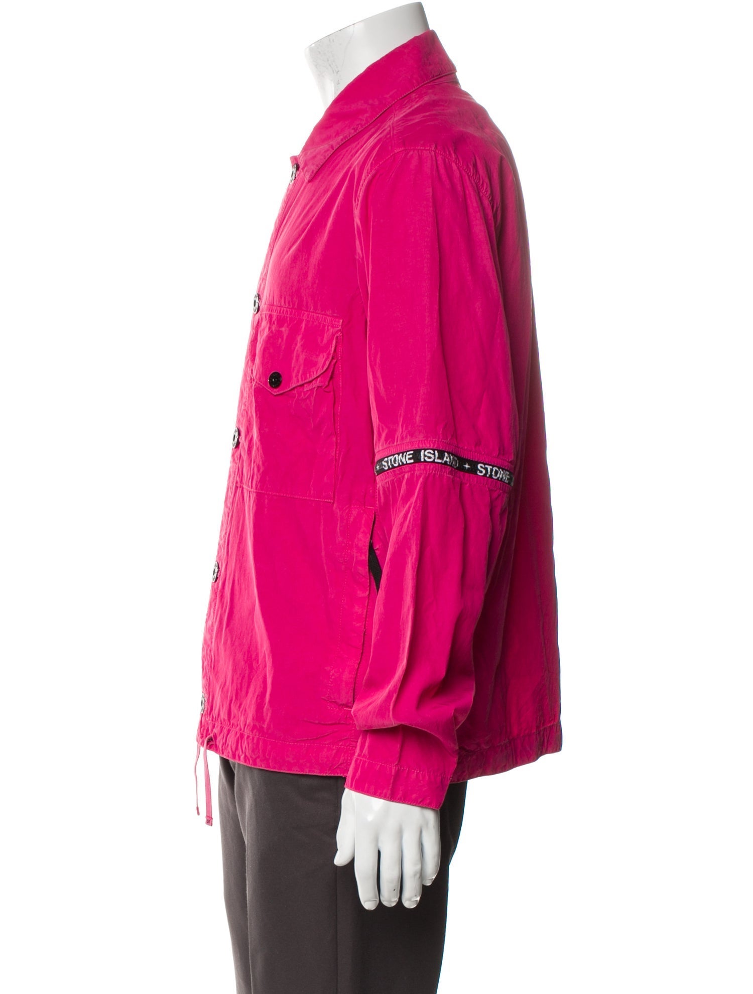 Stone Island Graphic Print Denim Jacket