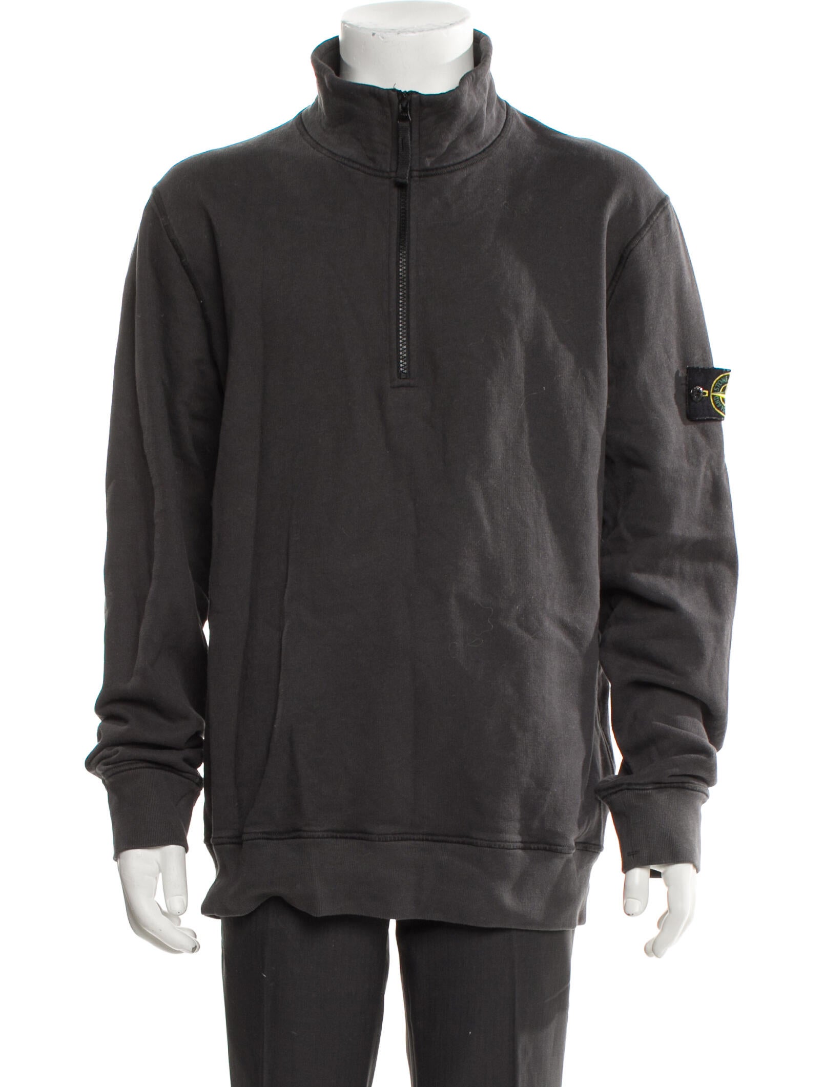 Stone Island 2021 Quarter Zip Pullover Sweatshirt