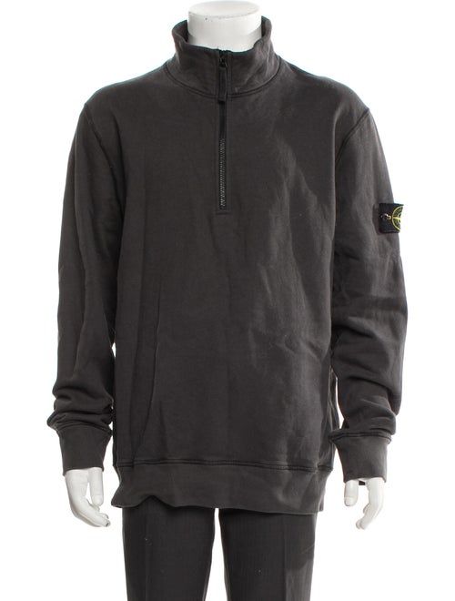 Stone Island 2021 Quarter Zip Pullover Sweatshirt