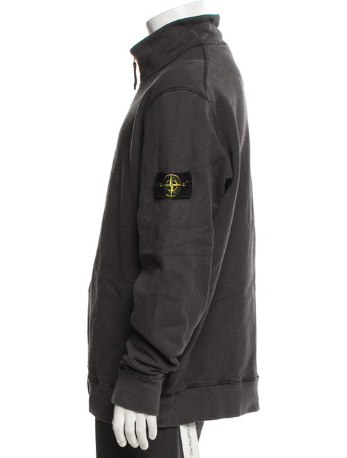 Stone Island 2021 Quarter Zip Pullover Sweatshirt