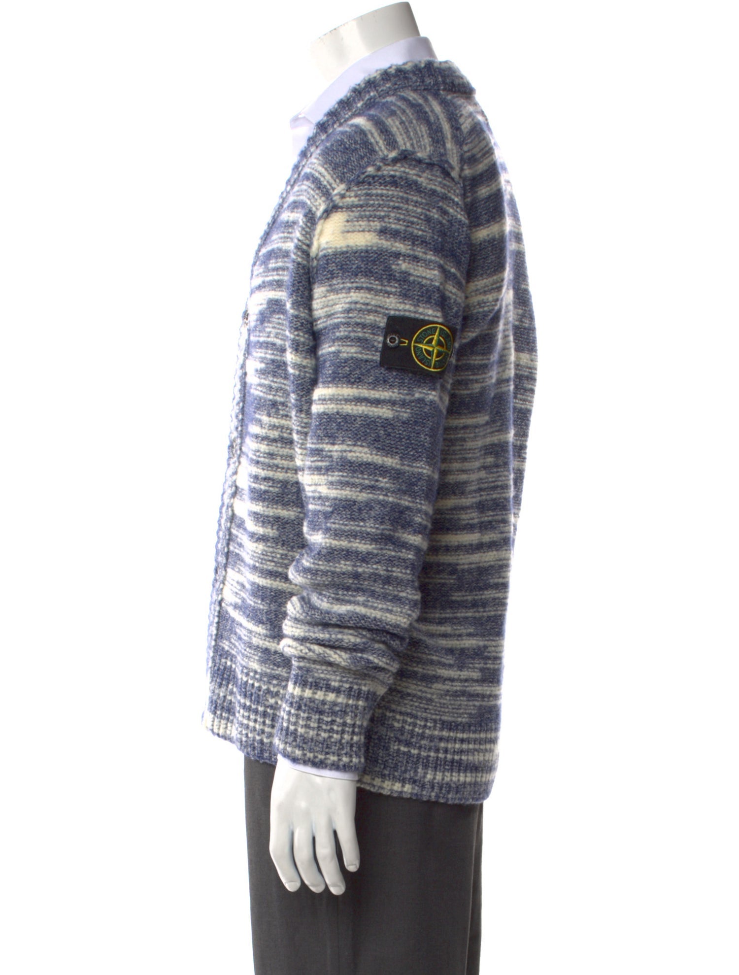 Stone Island Wool Striped Cardigan w/ Tags