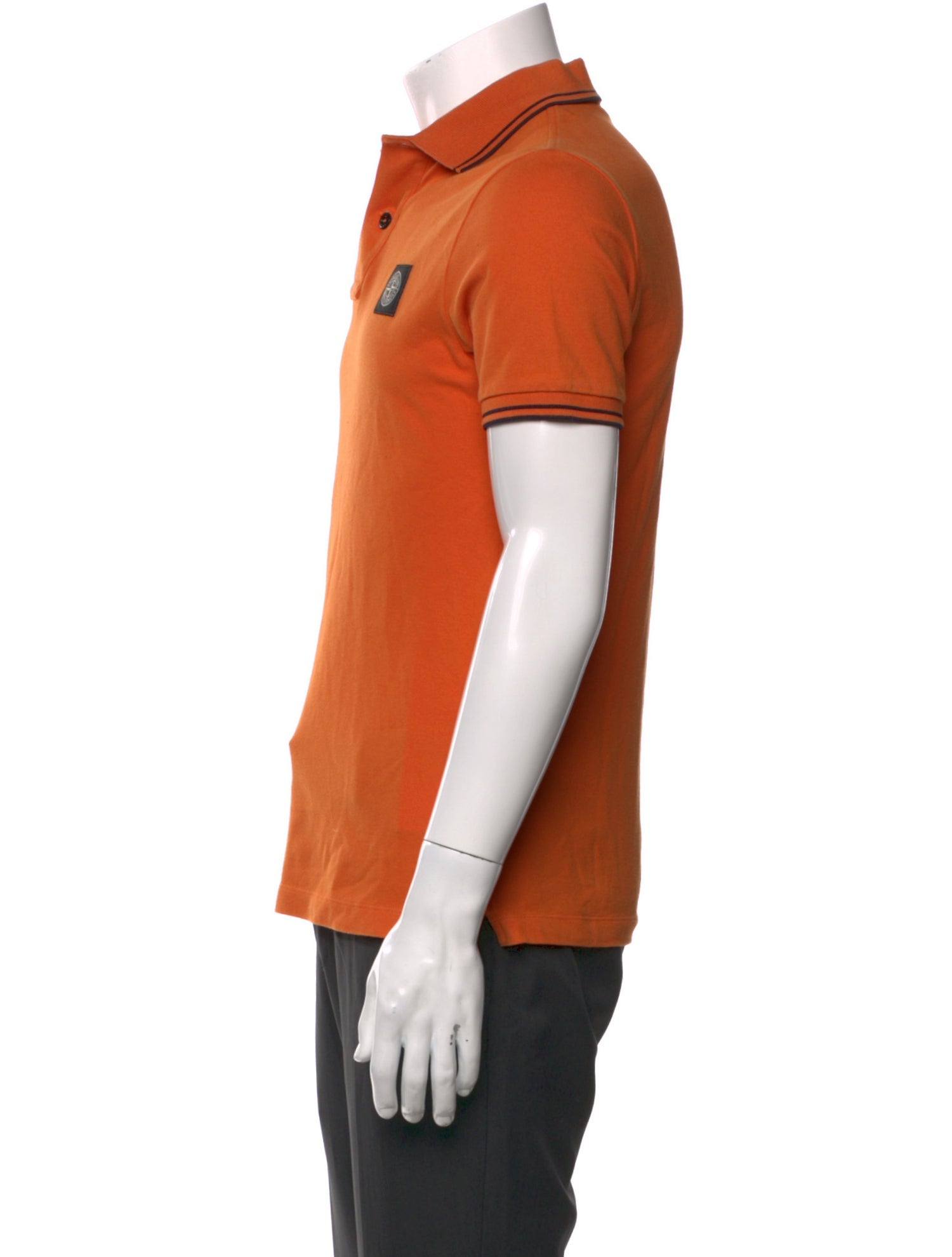 Stone Island Collar Short Sleeve Polo Shirt