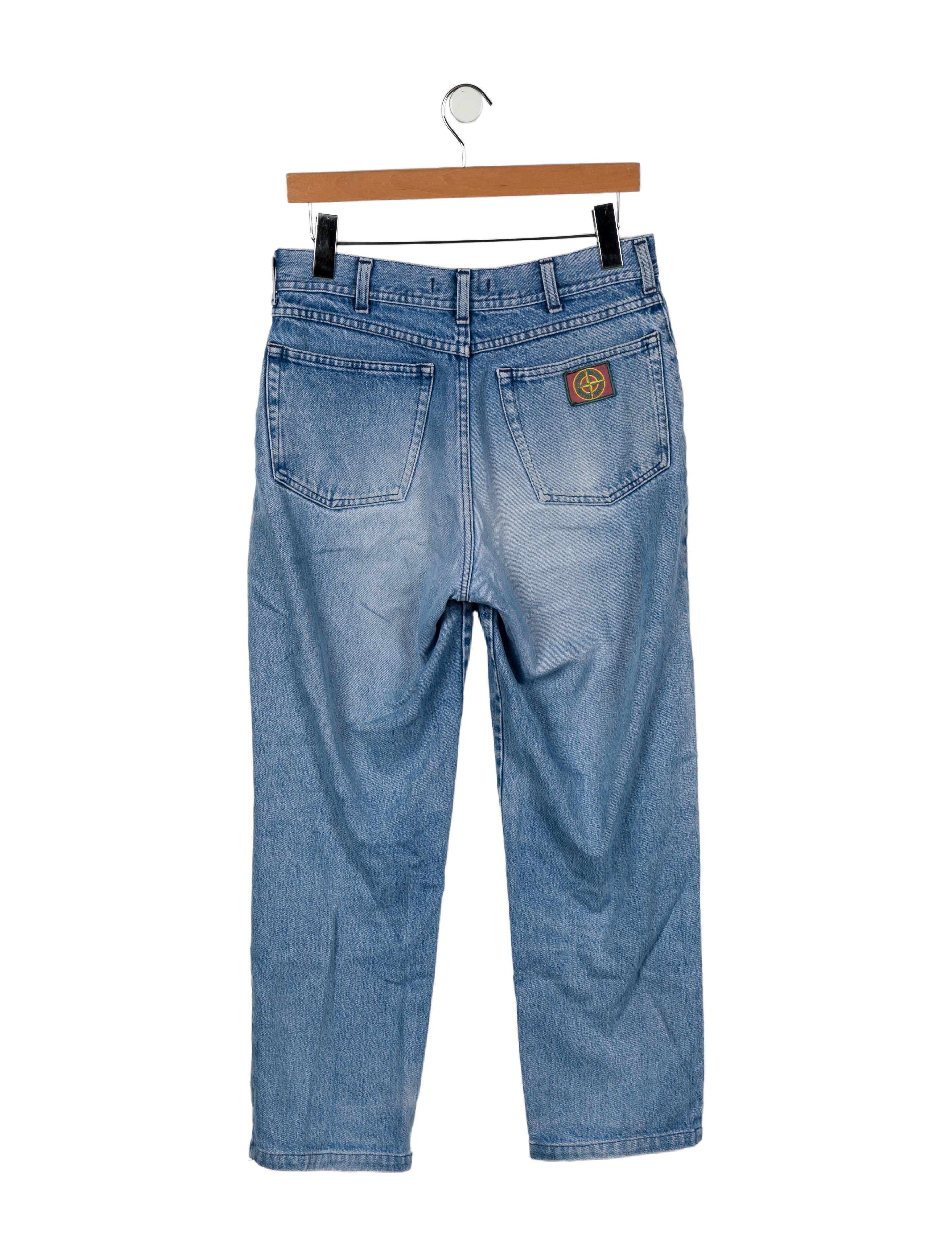 Stone Island Mid-Rise Straight Leg Jeans