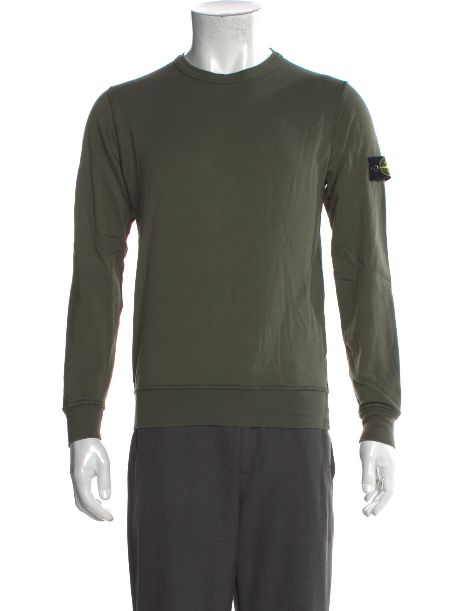 Stone Island Crew Neck Long Sleeve T-Shirt