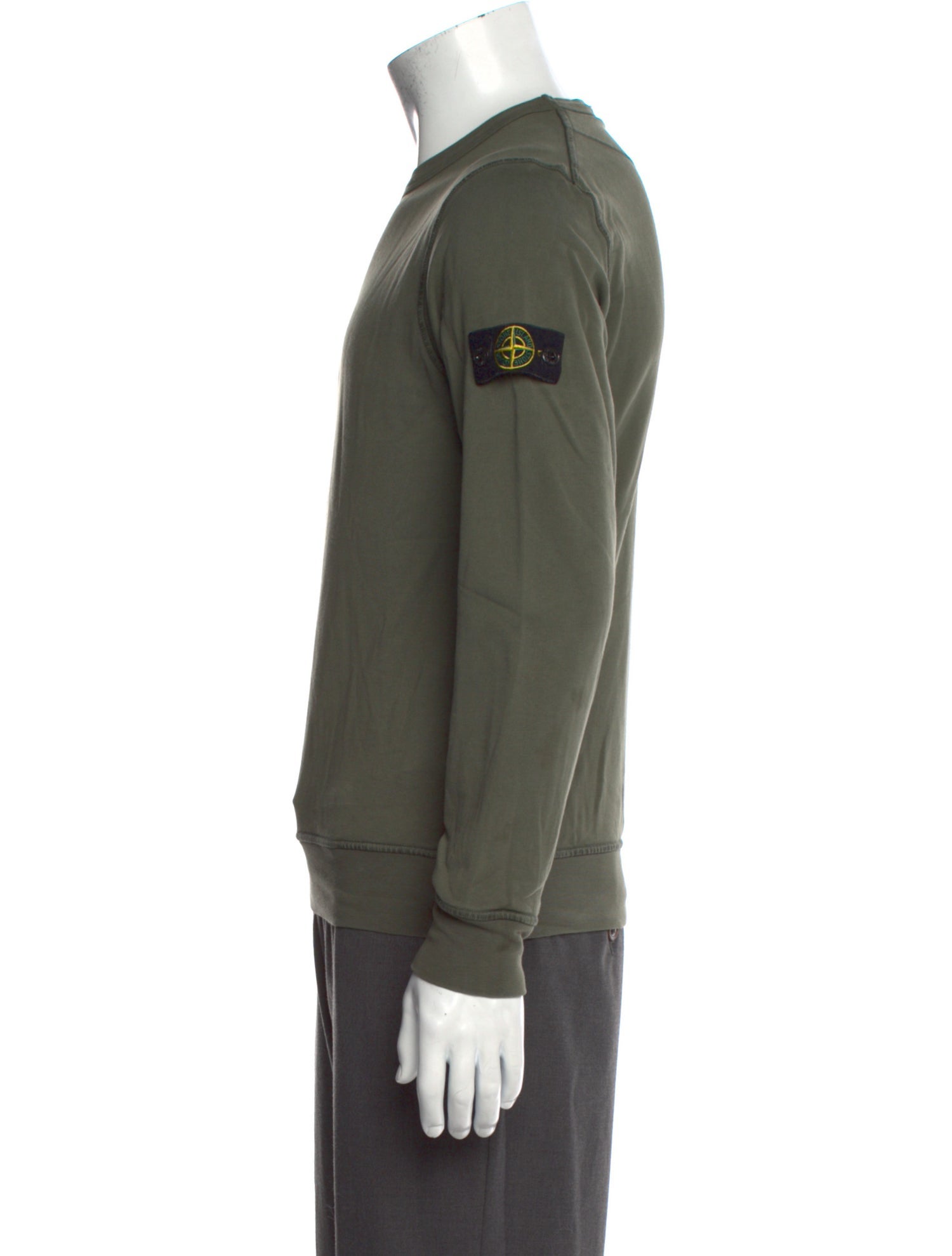 Stone Island Crew Neck Long Sleeve T-Shirt