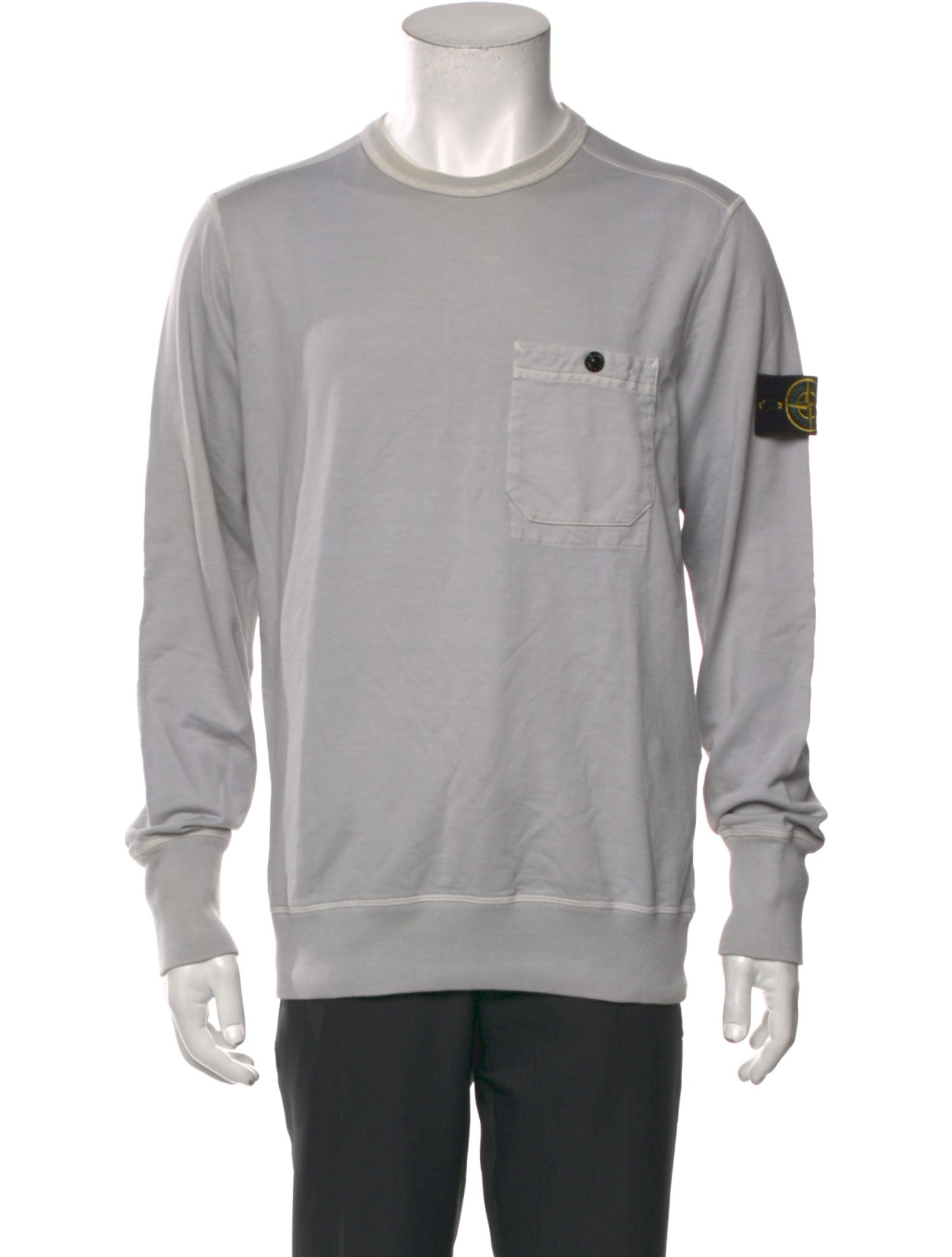 Stone Island Graphic Print Crew Neck Jersey