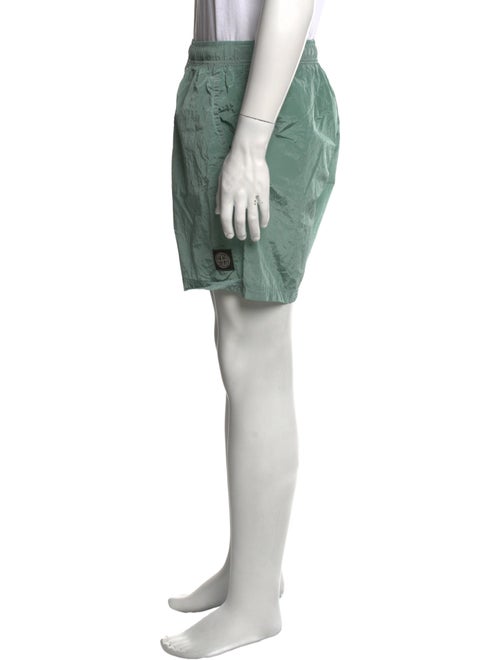 Stone Island Embroidered Accent Swim Trunks