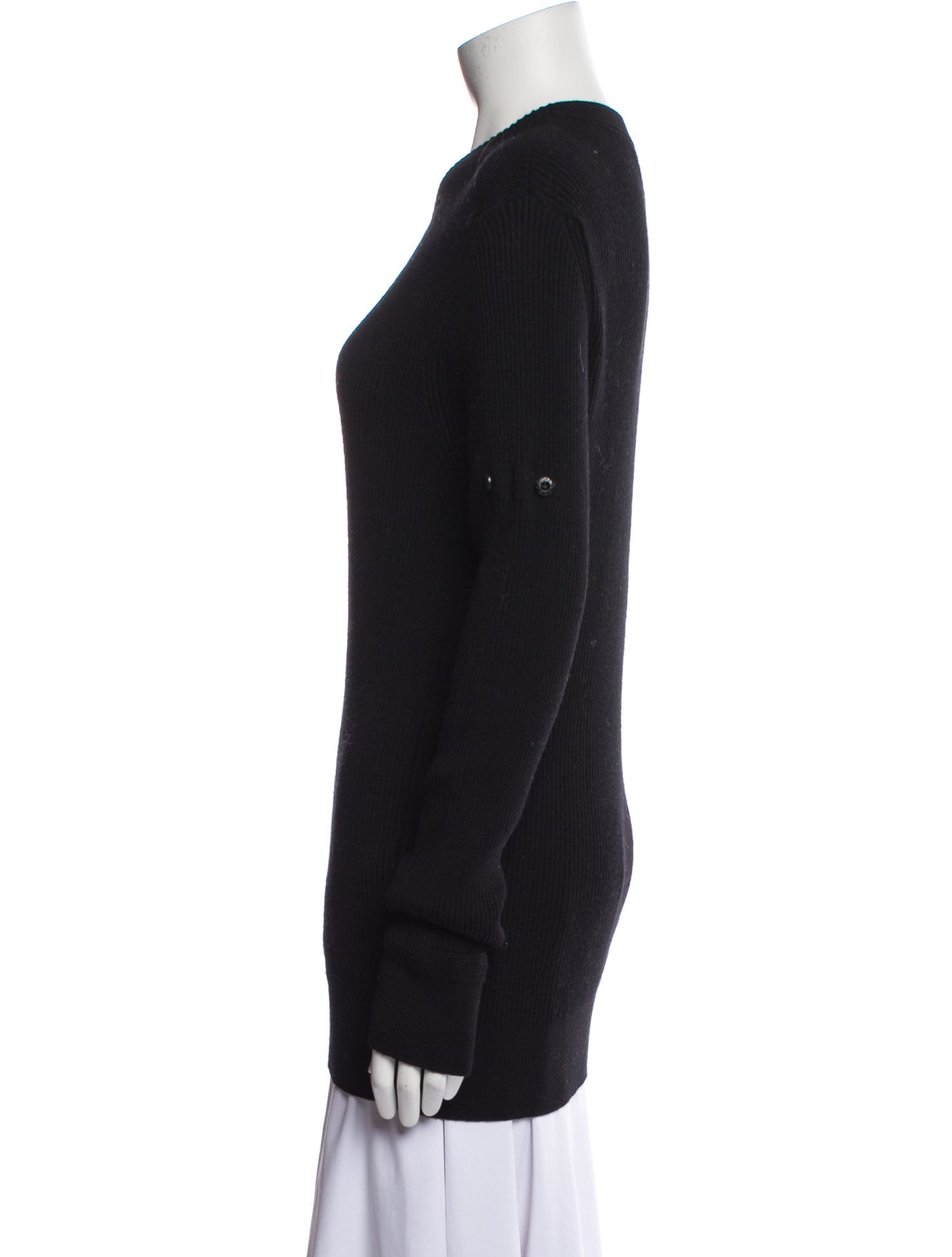 Stone Island Virgin Wool Crew Neck Sweater