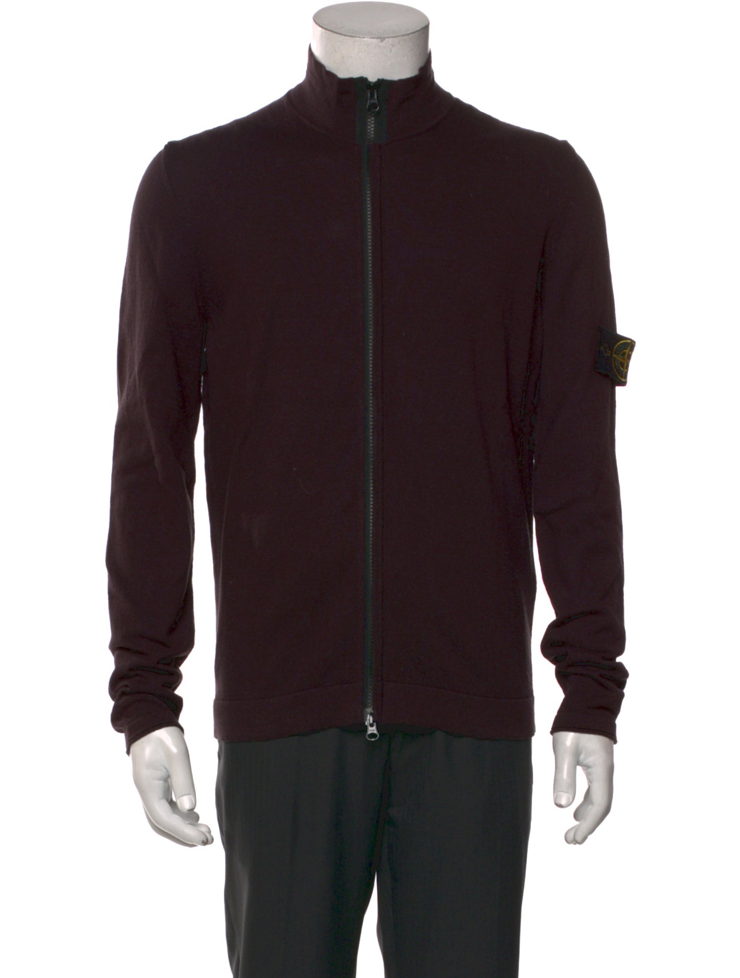Stone Island Mock Neck Long Sleeve Cardigan