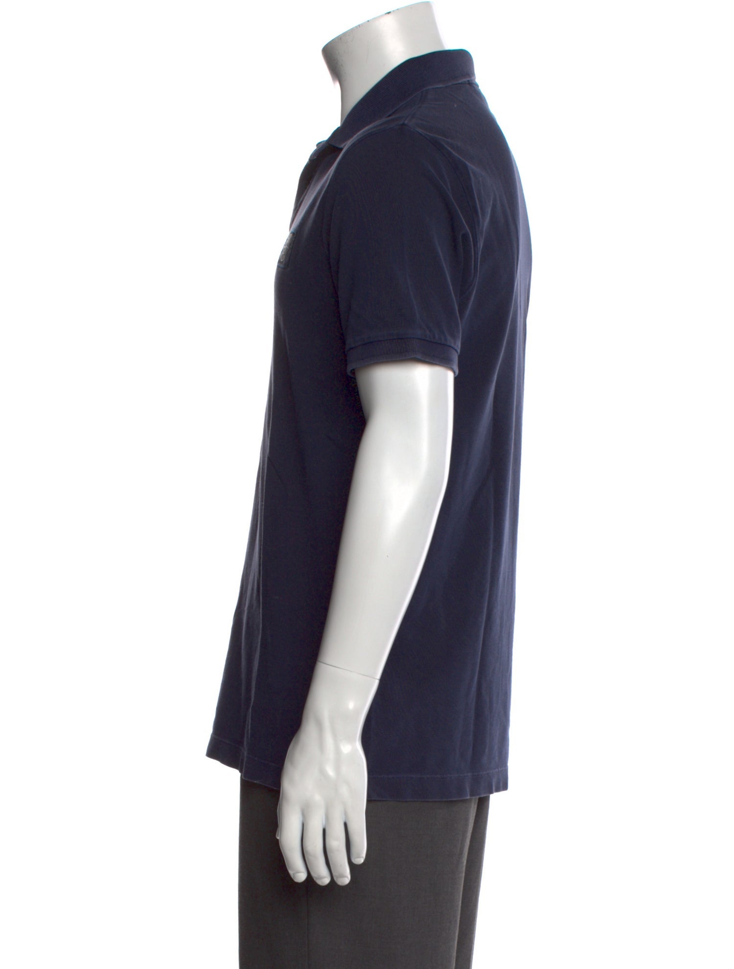 Stone Island Collar Short Sleeve Polo Shirt