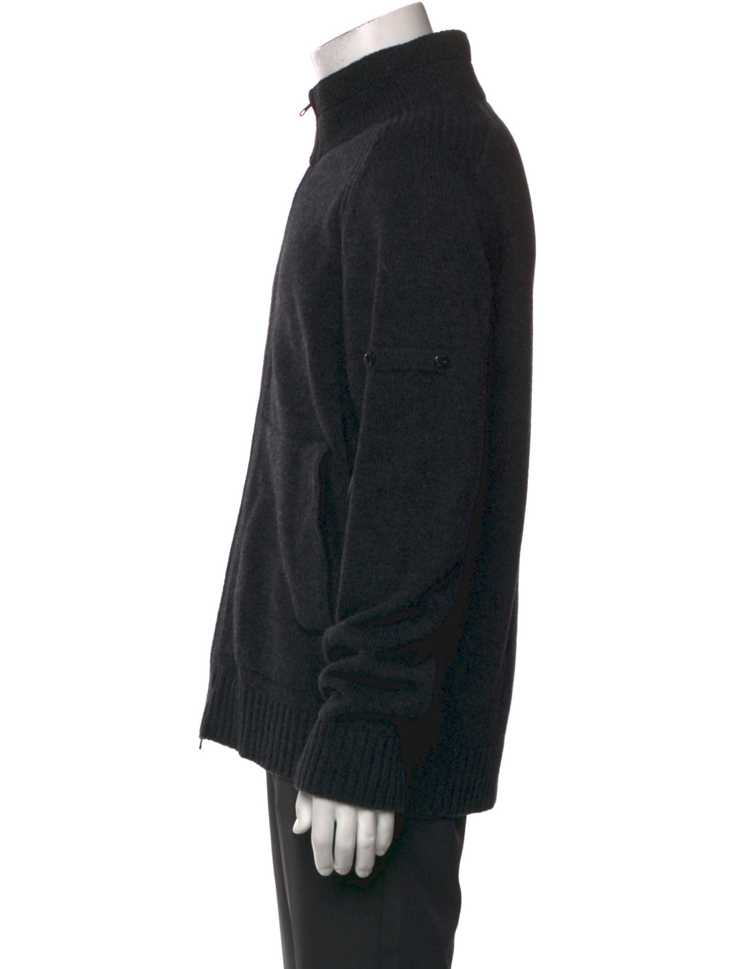Stone Island Wool Turtleneck Cardigan
