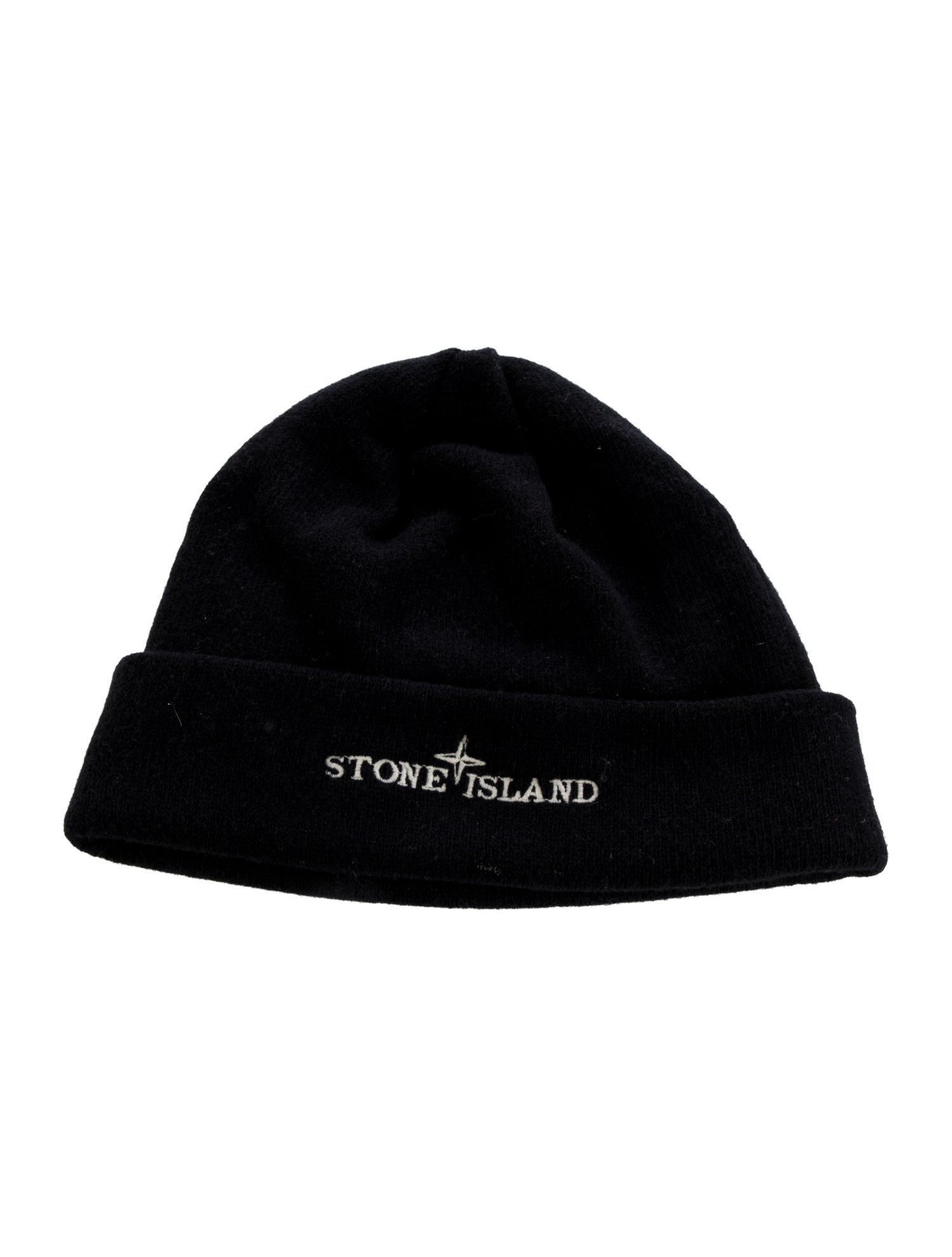Stone Island Wool Logo Embroidered Beanie