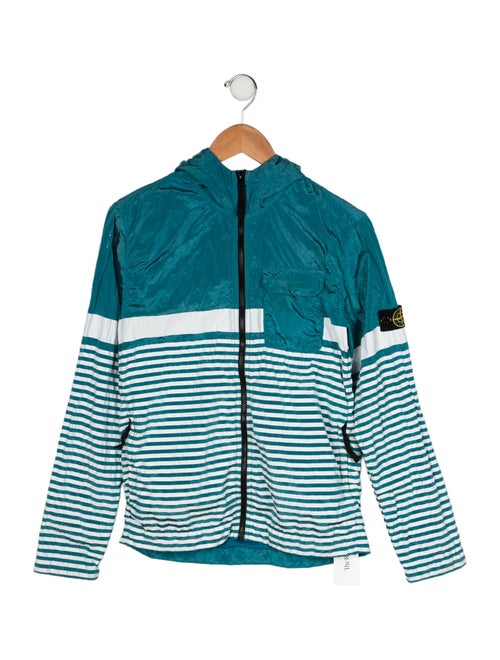 Stone Island Stripe Print Zip Jacket