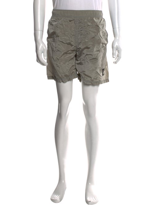 Stone Island Embroidered Accent Swim Trunks