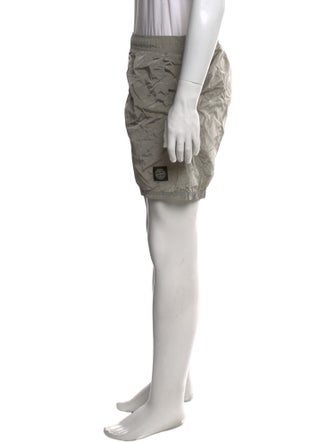 Stone Island Embroidered Accent Swim Trunks